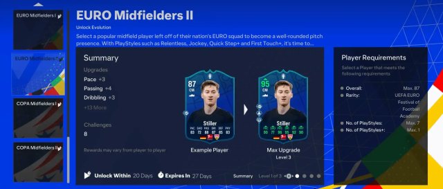 Лучшие игроки для EA FC 24 Euro Midfielders Evolution