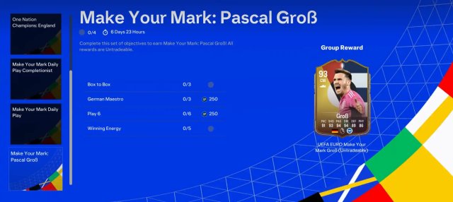 Как получить предмет EA FC 24 Pascal Gross Make Your Mark бесплатно?