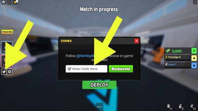 How to redeem codes in Special Forces Simulator