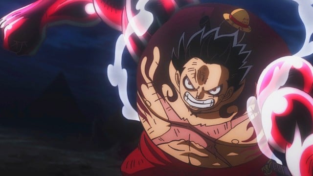 Luffy using Gear Four in One Piece