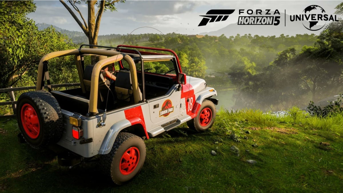 An image of Jurassic Park car in Forza Horizon 5