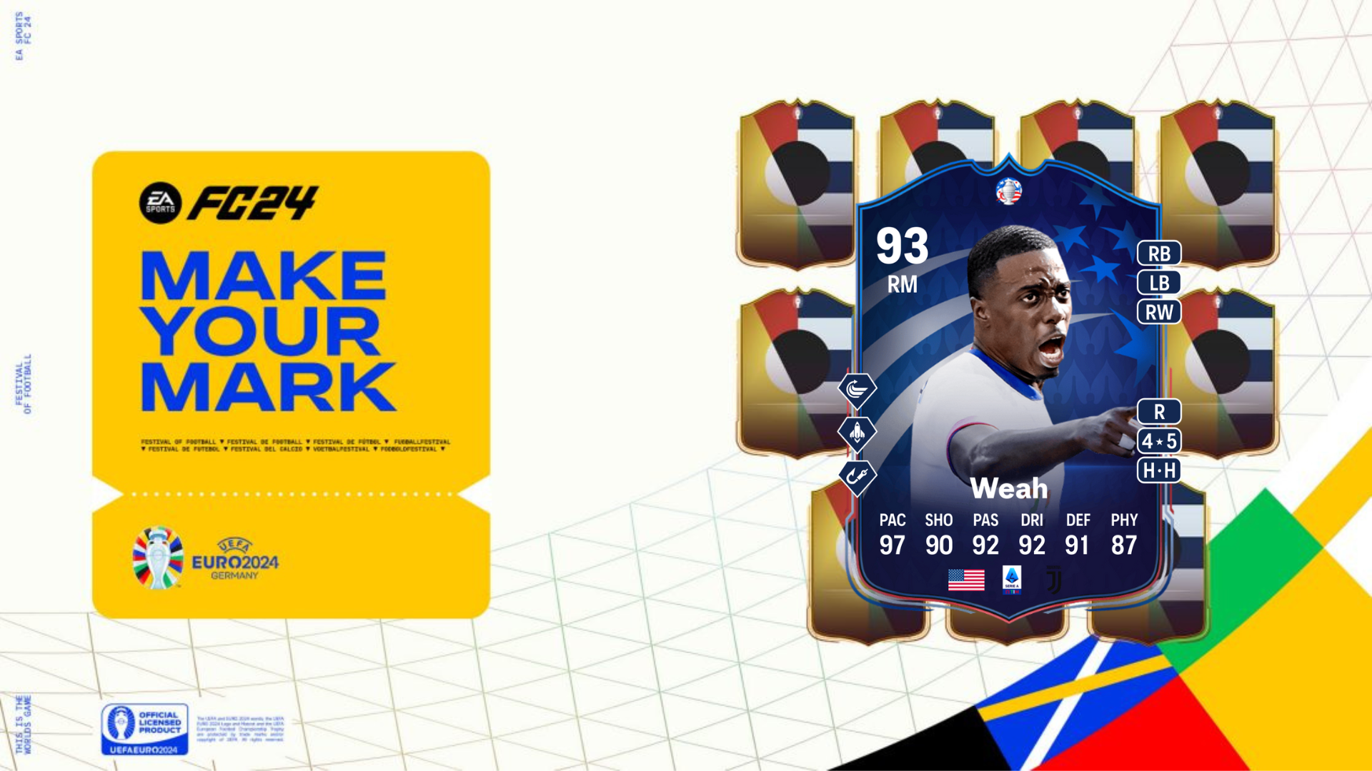 An image of EA FC 24 Timothy Weah Make Your Mark SBC solutions