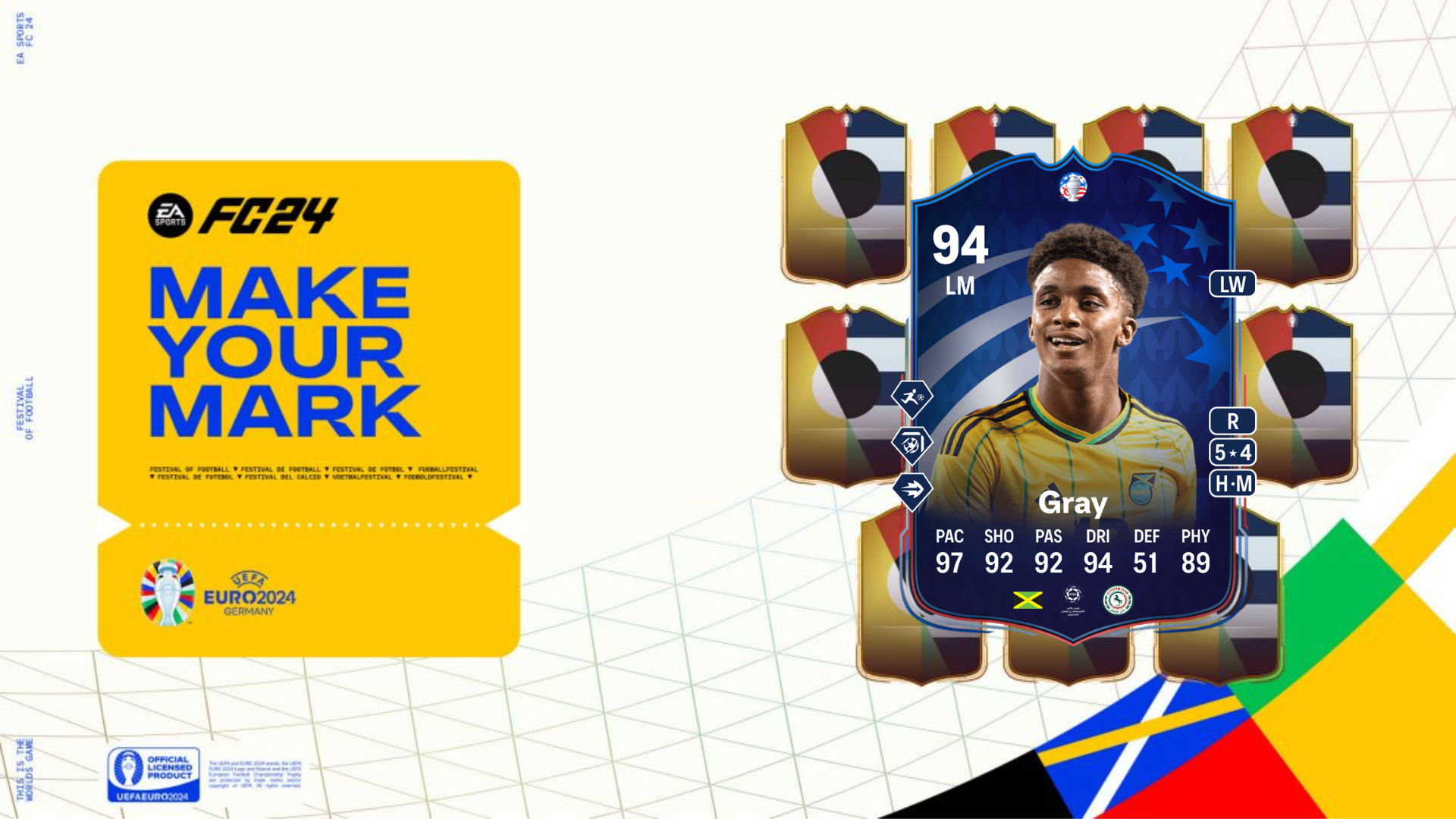 An image of Demarai Gray Make Your Mark SBC solutions in EA FC 24