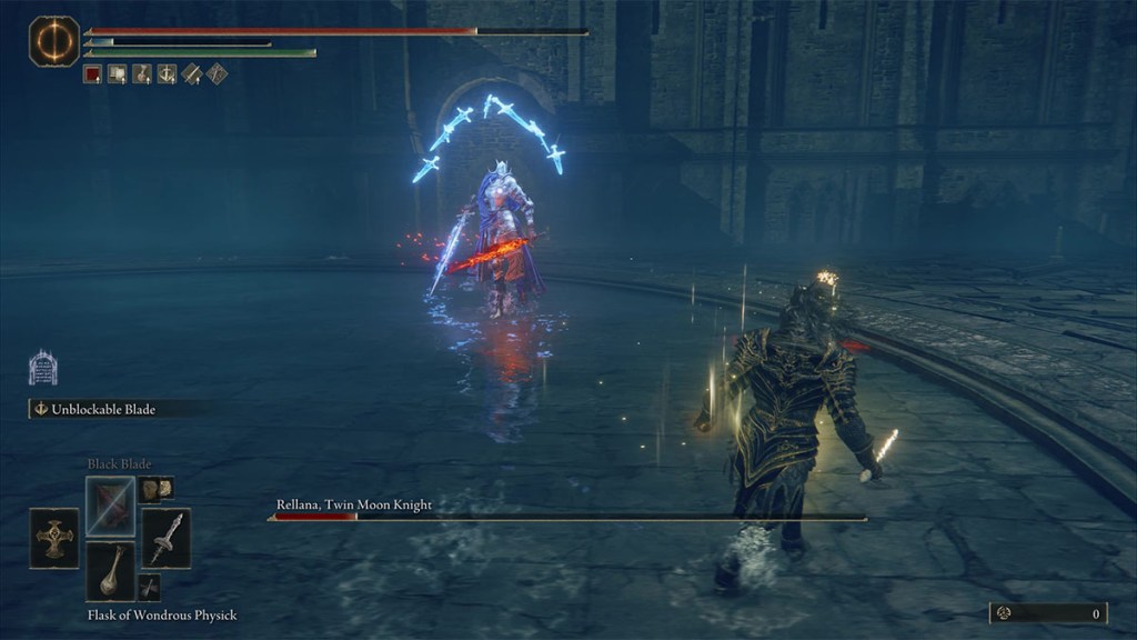 Rellana Twin Moon Knight boss fight in Elden Ring Shadow of the Erdtree