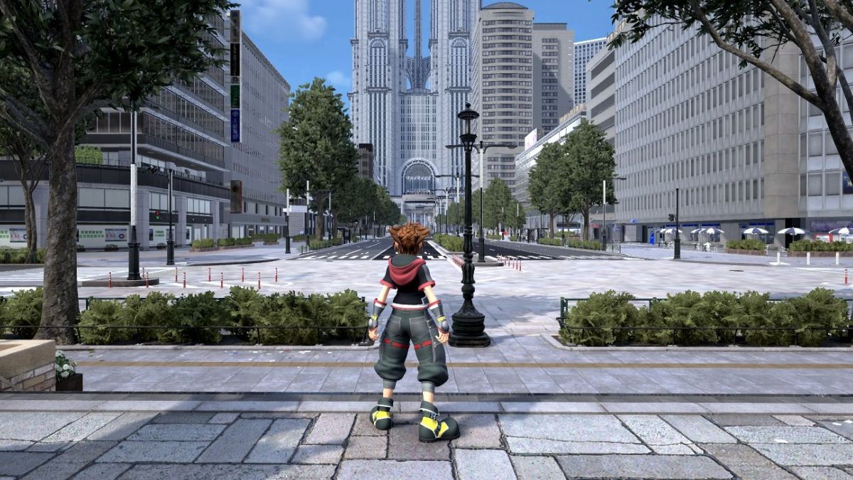 Sora explores Final Fantasy 15 city in Kingdom Hearts 3 mod