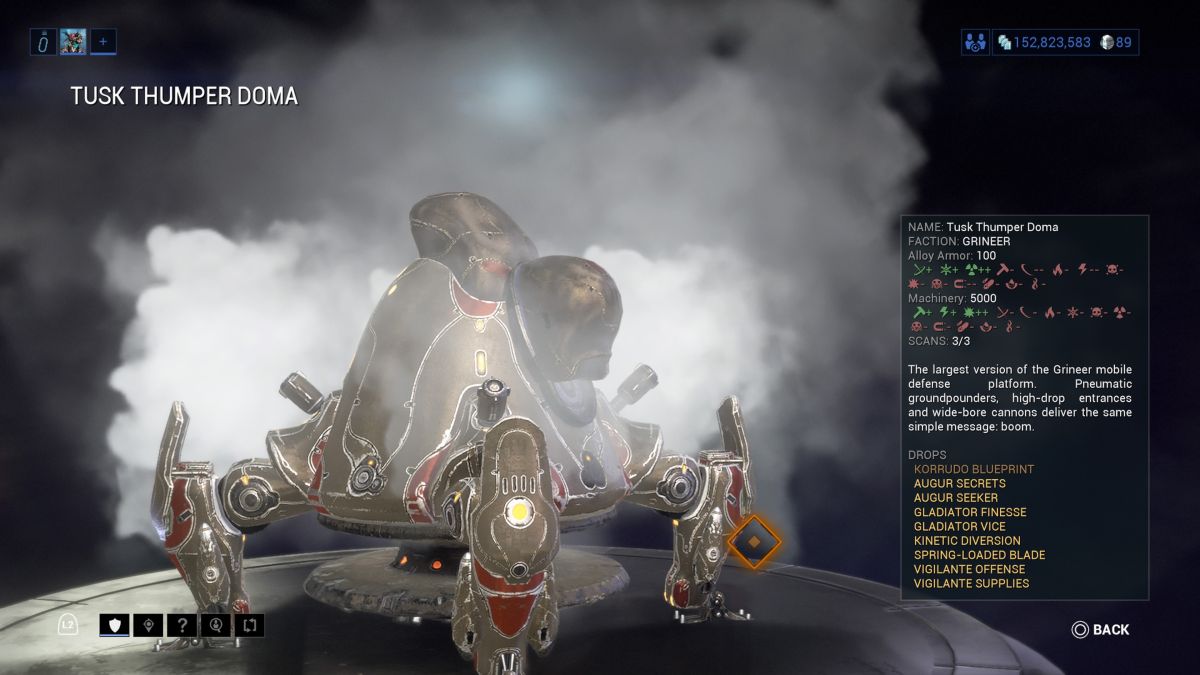 Where to find and kill a Tusk Thumper Doma in Warframe