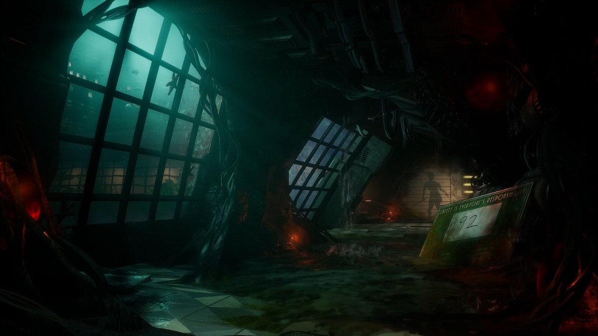 BioShock: an Unreal Engine 5 rendering of the game's gloomy underwater interior.