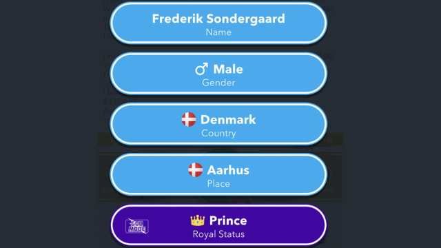 Being born a prince to become king in BitLife