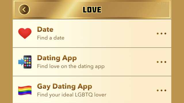 BitLife Love category for Pride hunt Violet Bouquet task