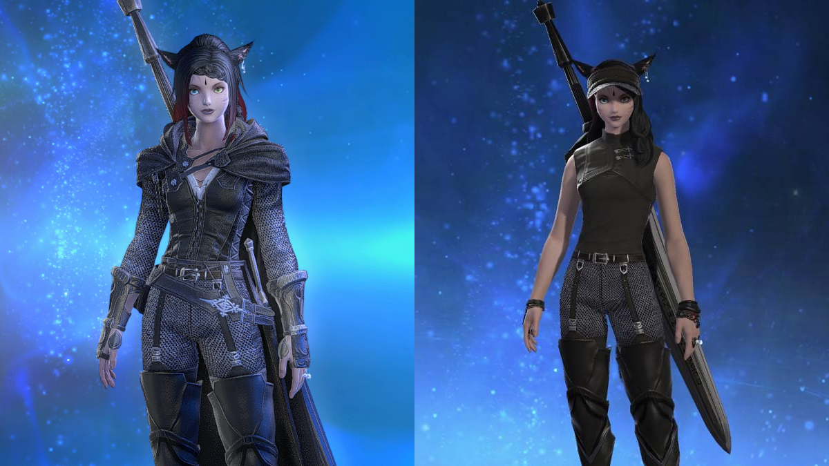 The difference between previous graphics and those as seen on the Lodestone in Final Fantasy XIV