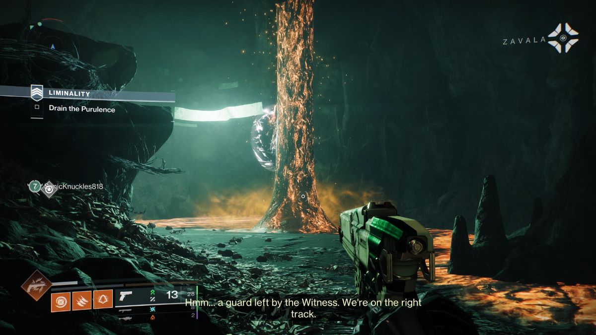 drain the purulence in destiny 2 the final shape liminality