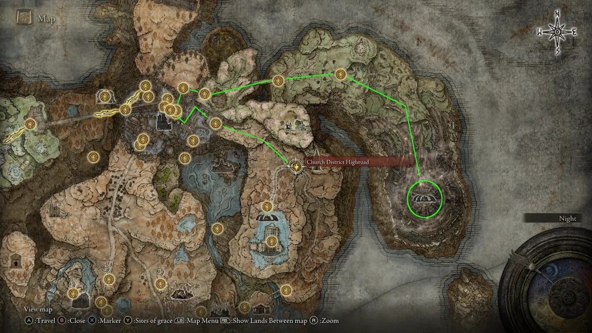 elden ring route to scaduview map