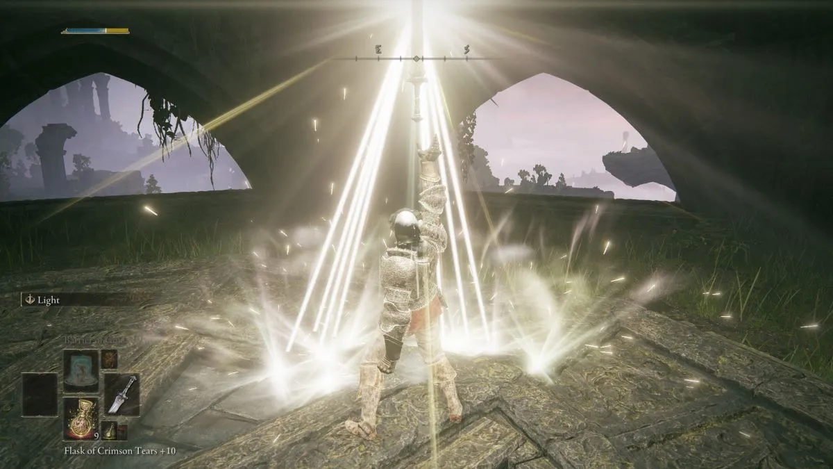 Sword of Light activating power in Elden Ring