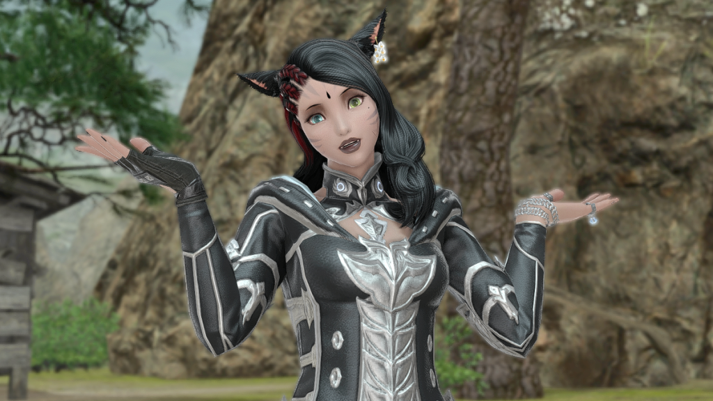 Shrugging in Final Fantasy XIV