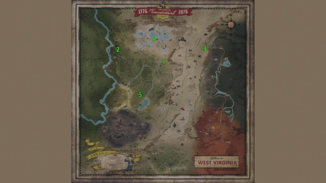 fallout 76 bubblegum locations map