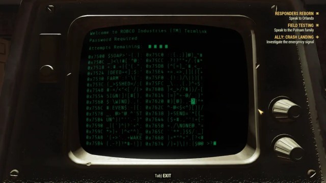 fallout 76 hacking terminal