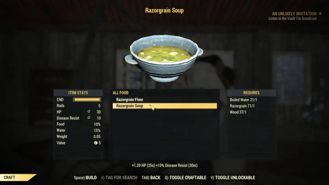 Where to find Razorgrain in Fallout 76