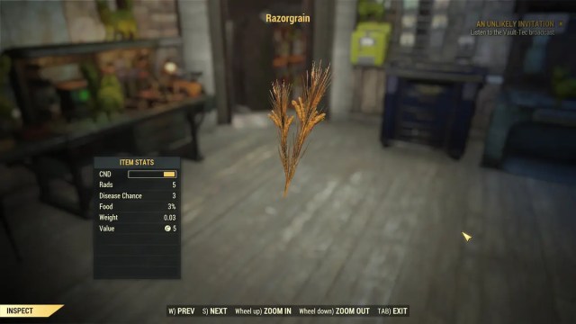 Where to find Razorgrain in Fallout 76