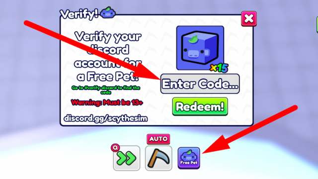 How to redeem codes in Scythe Simulator