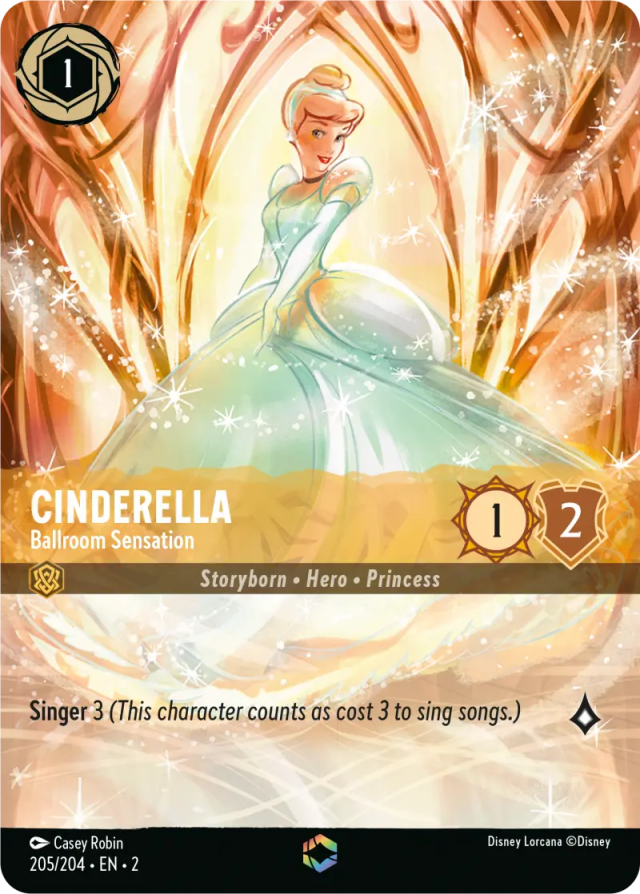 lorcana cinderella ballroom sensation enchanted card