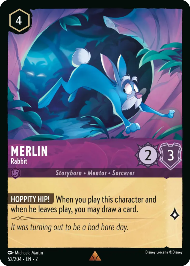 lorcana merlin rabbit card