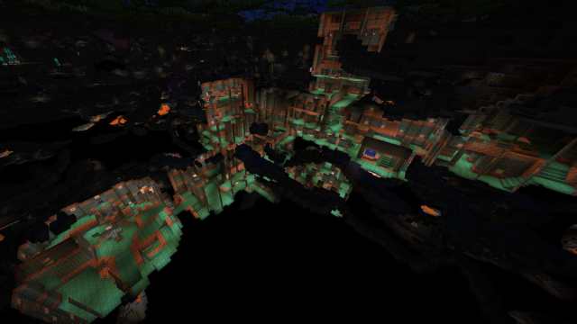 Minecraft trial chamber underground view