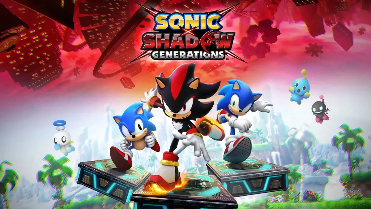 Sonic x Shadow Generations key art and logo