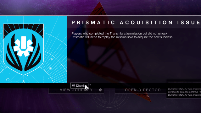 What to do if you don’t get Prismatic after the first Destiny 2: The Final Shape mission