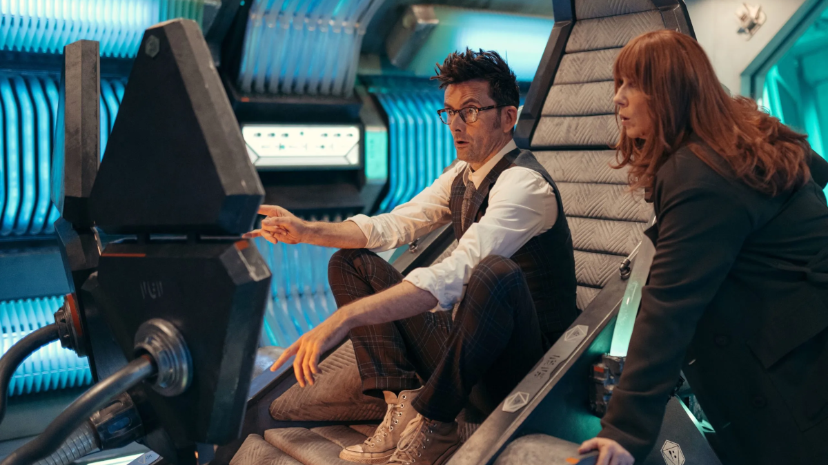David Tennant and Catherine Tate in Wild Blue Yonder Doctor Who episode