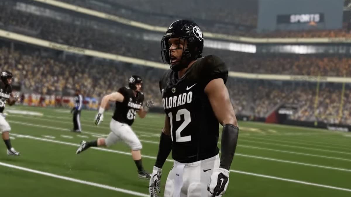 An in-game image of College Football 25