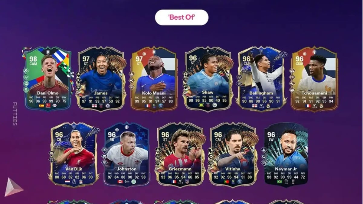 An image of FUTTIES Best of Re-Release Batch 2 players in EA FC 24