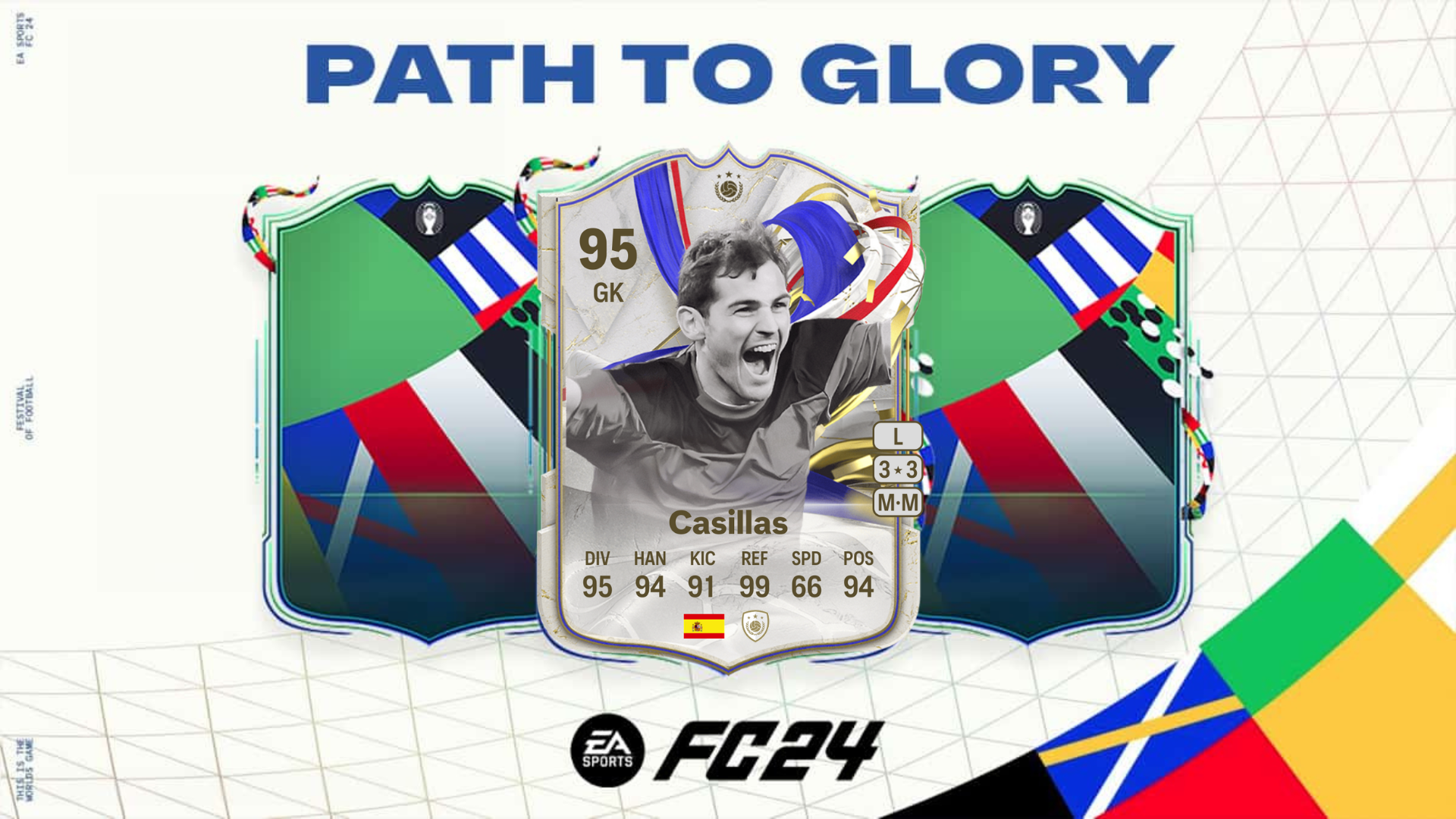 A image of Iker Casillas Greats of the Game Icon SBC solutions in EA FC 24