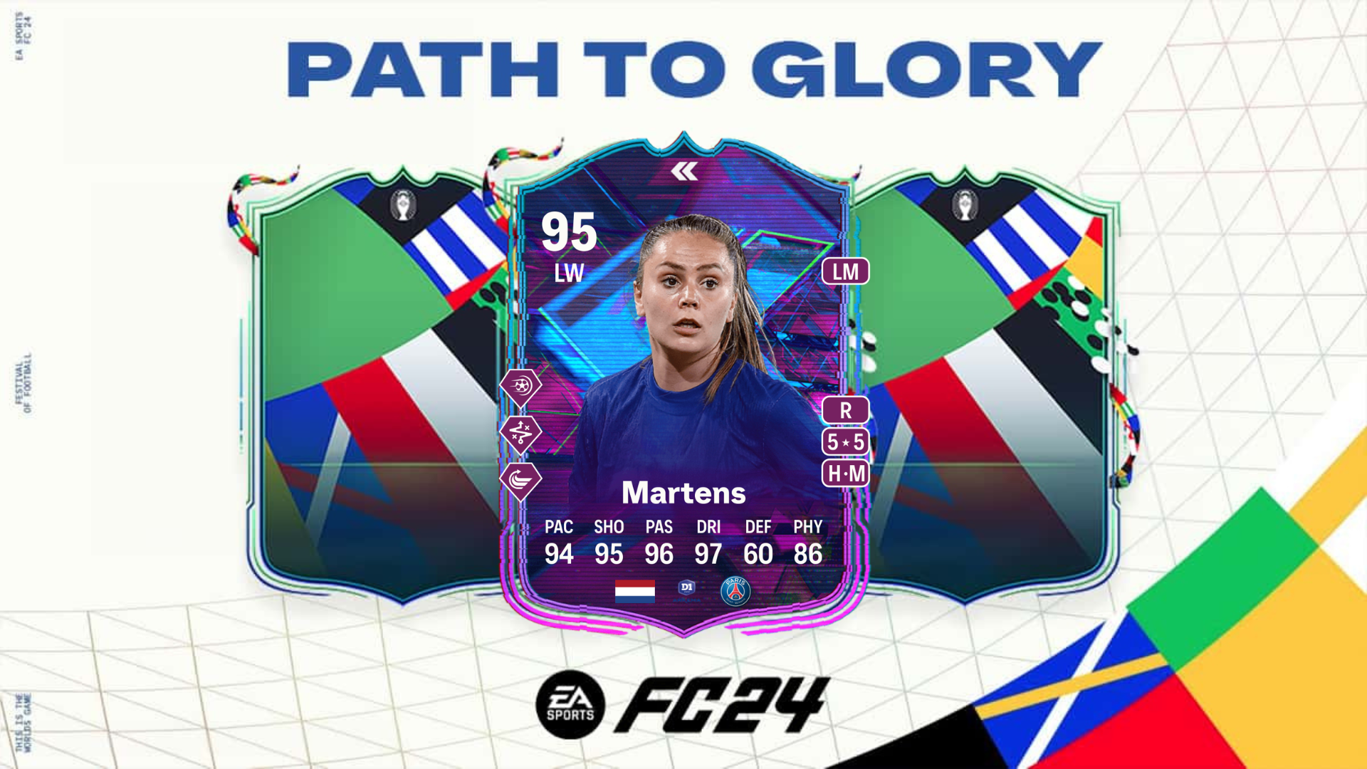 An image of Lieke Mertens Flashback SBC solutions in EA FC 24