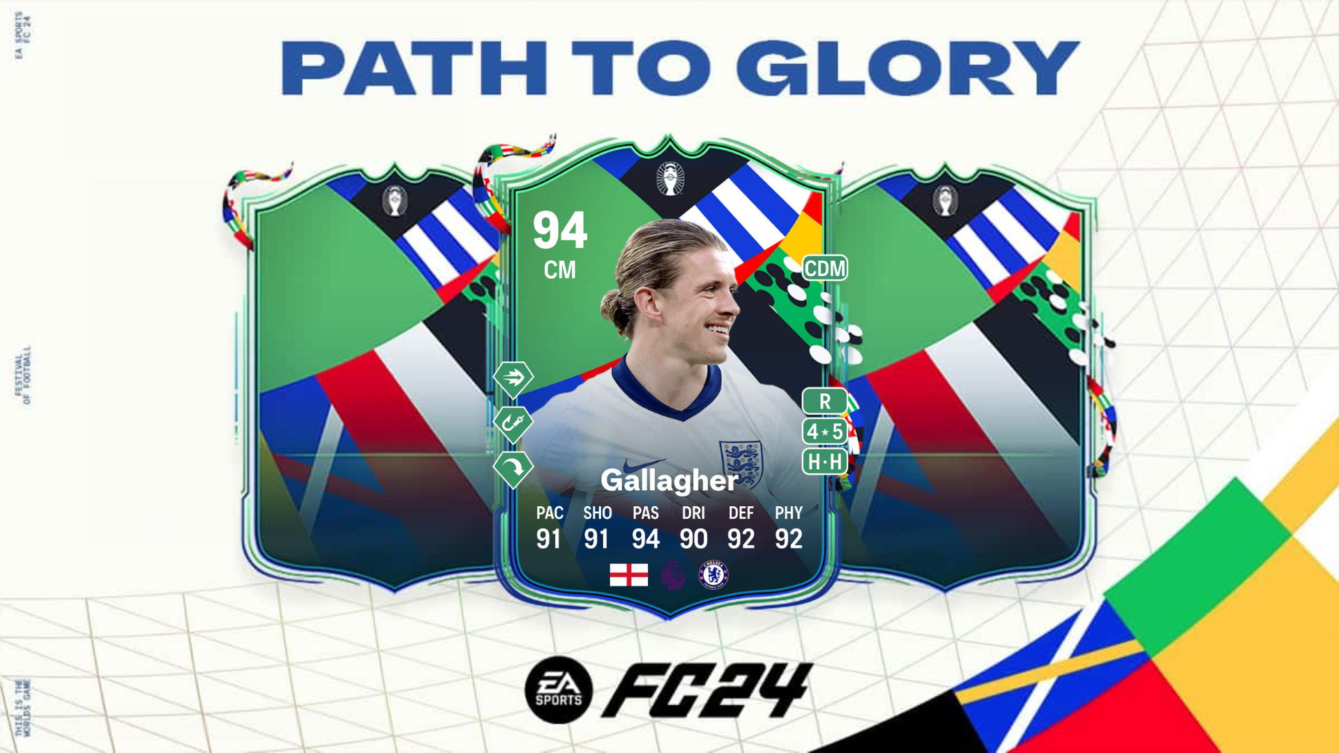 An image of Conor Gallagher Path to Glory SBC in EA FC 24