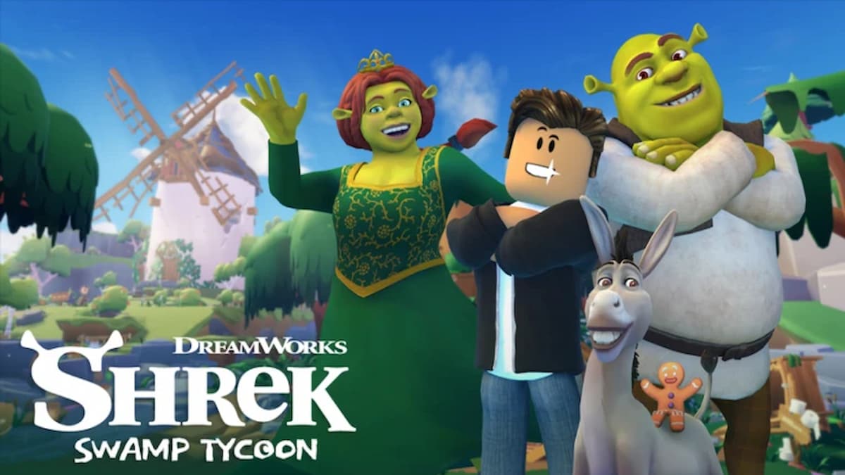 Promo image for Shrek Swamp Tycoon.