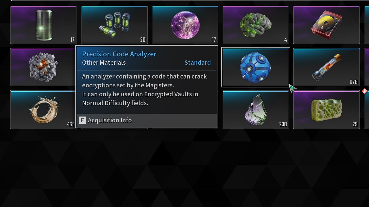 Where to farm Code Analyzers in The First Descendant