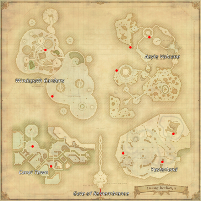 All Aether Currents in Living Memory in Final Fantasy XIV