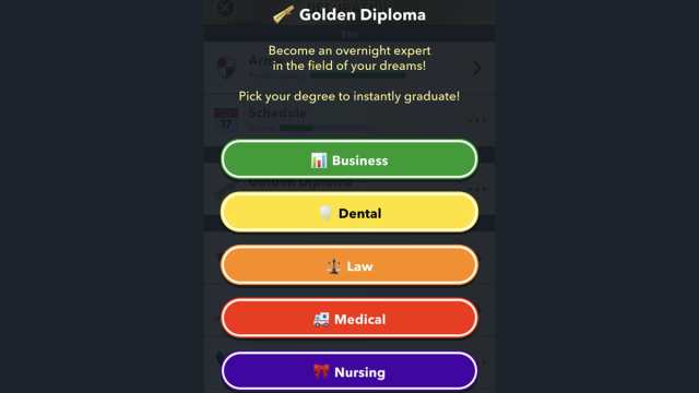 How to get and use the Golden Diploma in BitLife