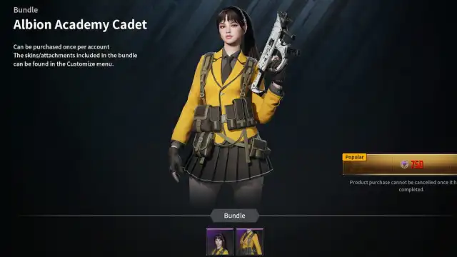 The First Descendant Albion Academy Cadet Bunny skin