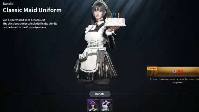 The First Descendant Classic Maid Bunny skin