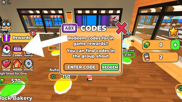 How to redeem codes for Coffee Shop Tycoon. 