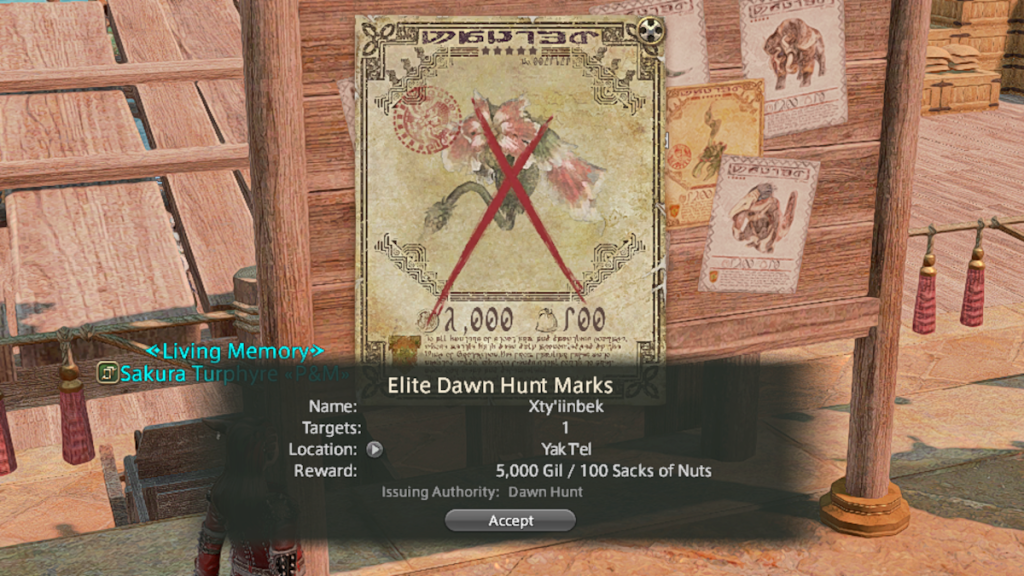 Elite Dawn Hunt Mark in Final Fantasy XIV