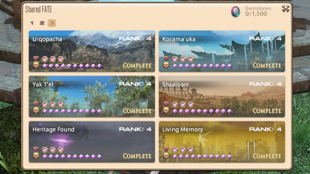 FFXIV Dawntrail: Living Memory Bicolor Gemstones, all rewards and ranks