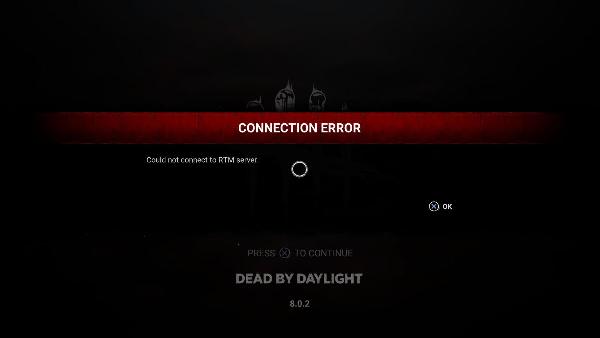 How to fix the Dead by Daylight RTM server error