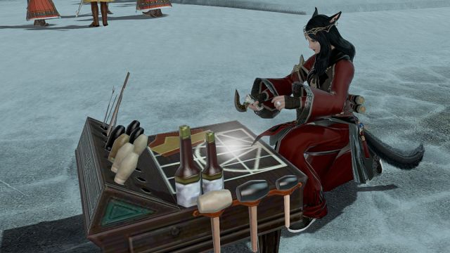 Crafting with Eblan Alumen in Final Fantasy XIV