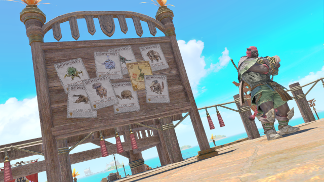 The Hunt Board in Tuliyollal, Final Fantasy XIV