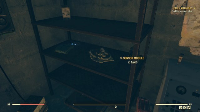 fallout 76 abbies bunker sensor module