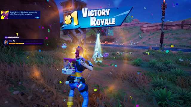 How to win a Victory Royale while on a Wastelander Challenge in Fortnite