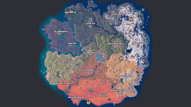 Fortnite Wasteland Beacon map