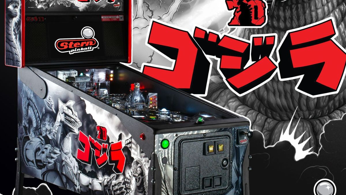 Stern Pinball reveals stylish greyscale Godzilla 70th Anniversary Edition Pinball Machine